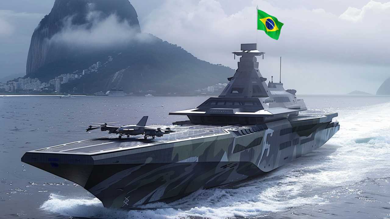 Marinha Brasileira explora a integração de porta-drones da Damen, navios multipropósito que operam drones aéreos, aquáticos e subaquáticos; fortalecendo sua posição como líder naval na América do Sul