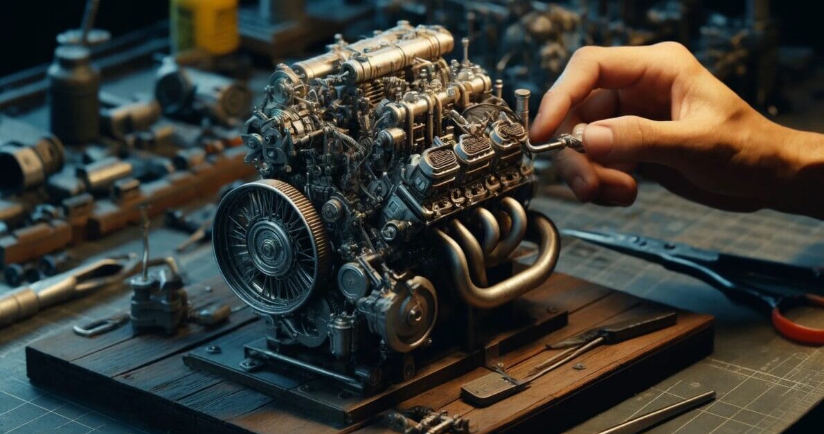 O menor motor V8 do mundo impressiona com seu comprimento de 35,5 cm e potência máxima a 10.000 rpm; conheça o revolucionário Stinger 609!