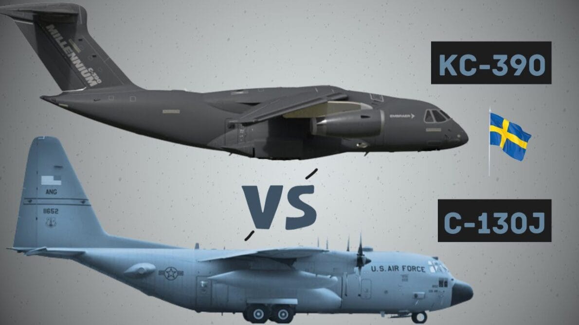 Suécia está prestes a anunciar o vencedor de um contrato de aeronaves de transporte militar; KC-390 da Embraer e o C-130J Super Hércules estão na disputa