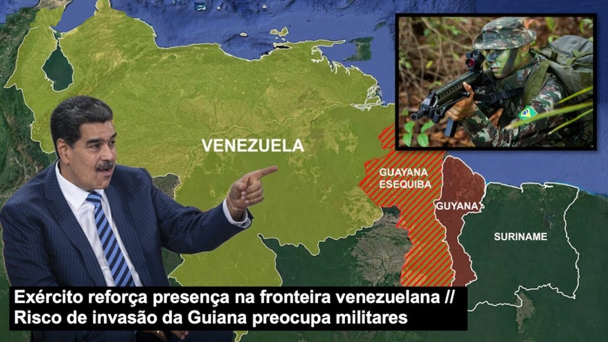 Tensões na América do Sul: A Venezuela avança sobre território da Guiana que conta com o apoio incondicional dos Estados Unidos, e o Brasil enfrenta uma crise em suas fronteiras