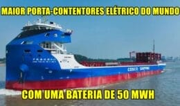 China - container ship - cargo ship - electric ship -