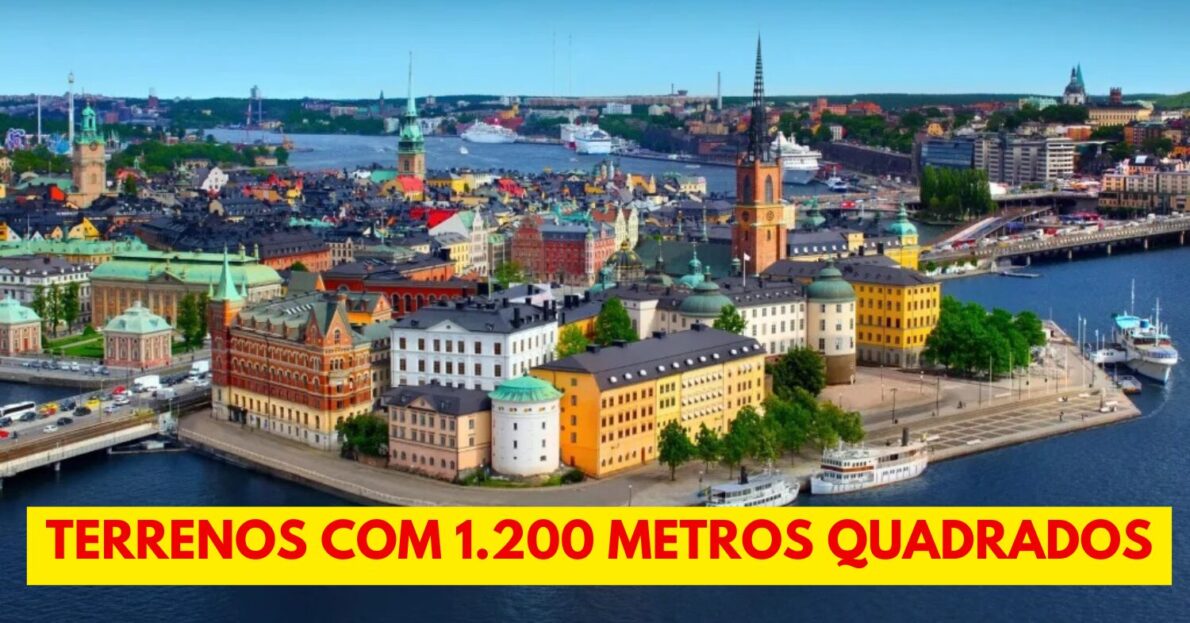 Cidade sueca com 18 mil habitantes vende terrenos por apenas 1 coroa (cerca de R$ 0,52 centavos), por metro quadrado