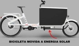 Startup lança bicicleta movida a energia solar. Com painéis solares e bateria eficiente, ela promete reduzir emissões de carbono.
