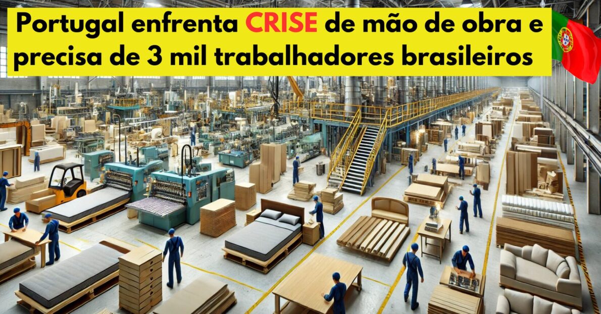 A indústria de móveis de Portugal enfrenta uma grave CRISE de mão de obra e precisa preencher 3 mil vagas urgentemente nos próximos anos. Construtoras vêm ao Brasil às pressas em busca de funcionários qualificados!