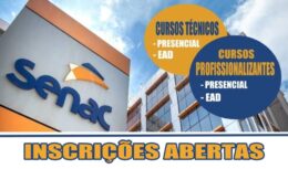 senac - cursos - cursos técnicos - cursos gratuitos - ead - qualificação profissional