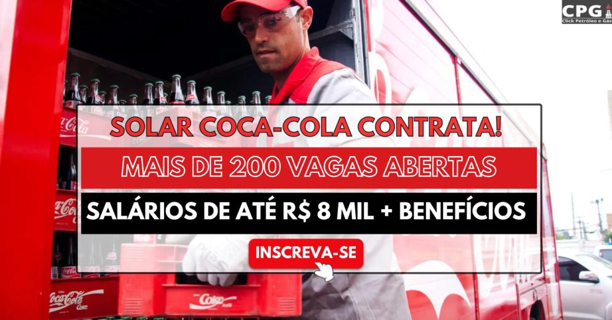 Solar Coca-Cola - trabalhar na Coca-Cola- vagas de emprego - vagas abertas - vagas de emprego abertas