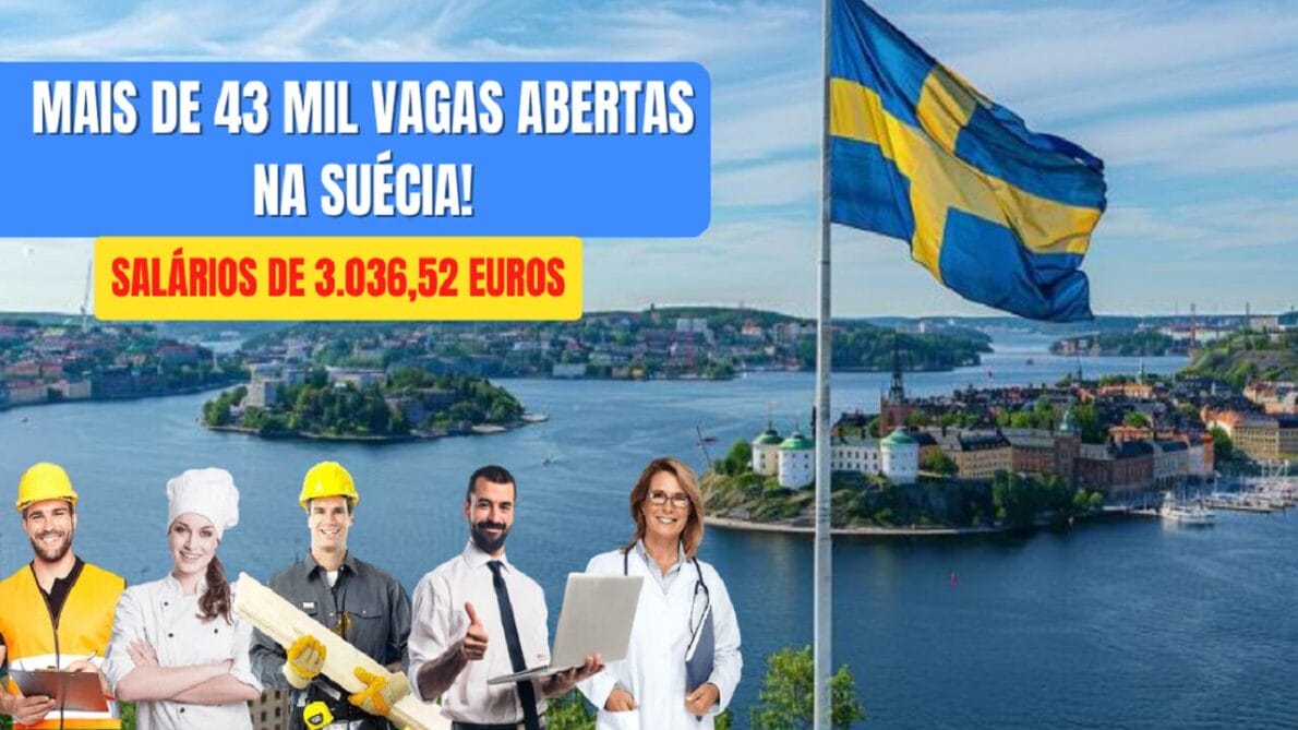 Escassez de mão de obra: Suécia está recrutando para mais de 43 MIL vagas de emprego nas áreas da tecnologia, construção civil, saúde, cozinheiros, técnicos e muito mais! 