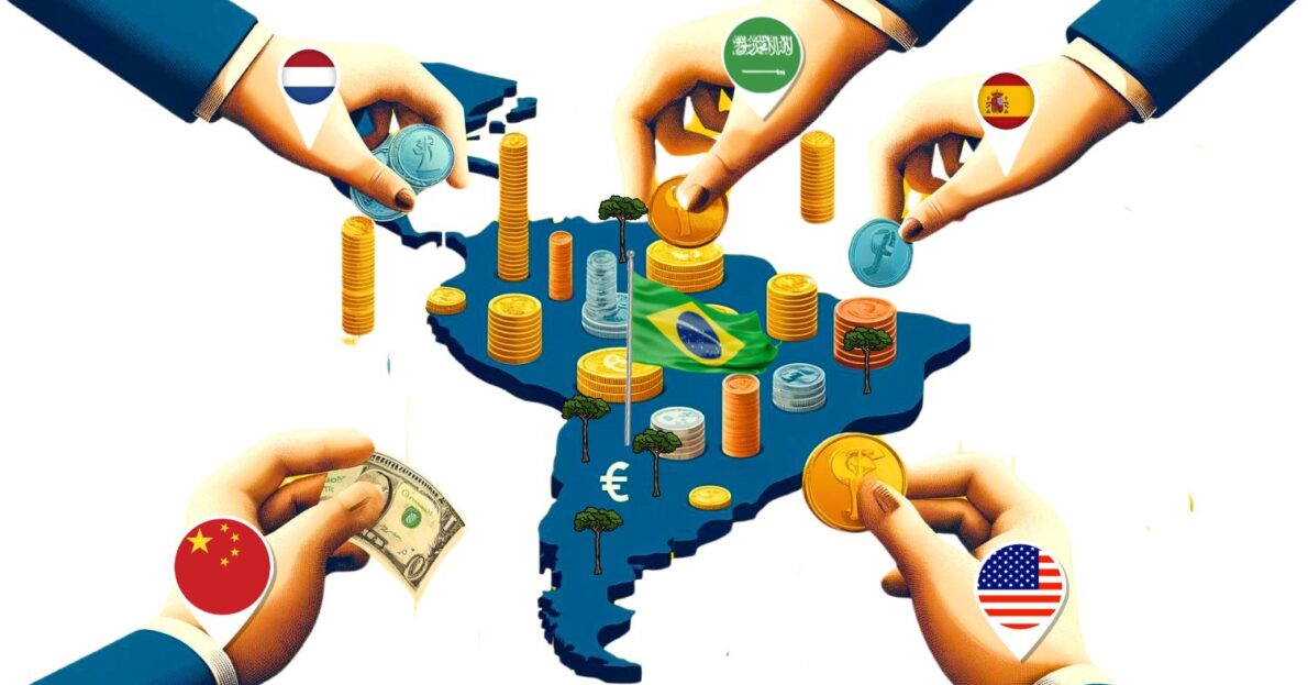 Brasil se destaca ao entrar no top 3 países que mais recebem investimentos estrangeiros, totalizando mais de R$ 351,36 bilhões já investidos só em 2023