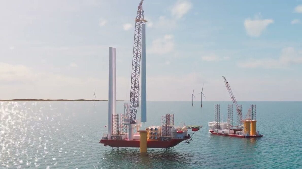 A logística de instalação é um dos primeiros desafios. As turbinas eólicas offshore são estruturas enormes, com torres que podem ultrapassar 100 metros de altura. Transportar esses componentes gigantescos do local de fabricação até o local de instalação no mar é uma tarefa hercúlea, que requer navios especializados para todo o processo de montagem dos parques eólicos offshore. 