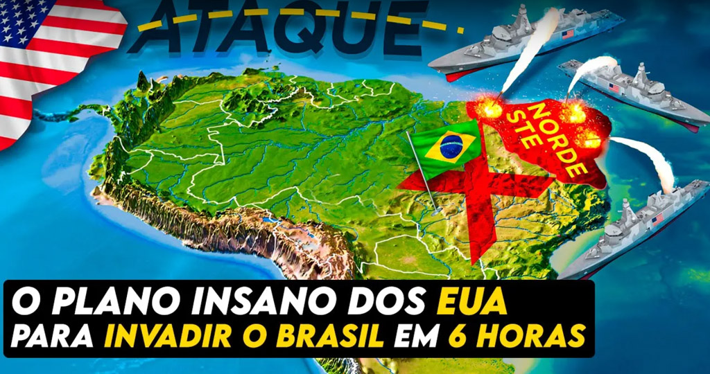 Descubra por que os Estados Unidos quase invadiram o Brasil e o que fez com que este plano não fosse realmente para frente. (Imagem: reprodução/ Youtube)