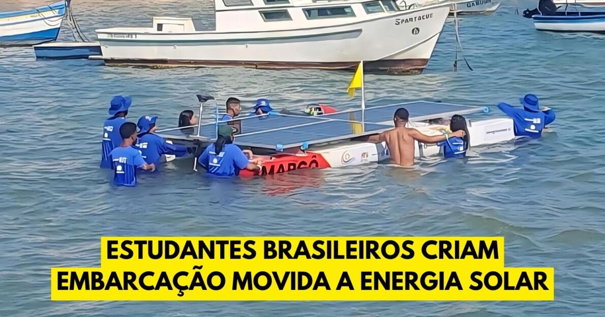 Estudantes brasileiros do ensino médio criam embarcação movida a energia solar e surpreendem a indústria