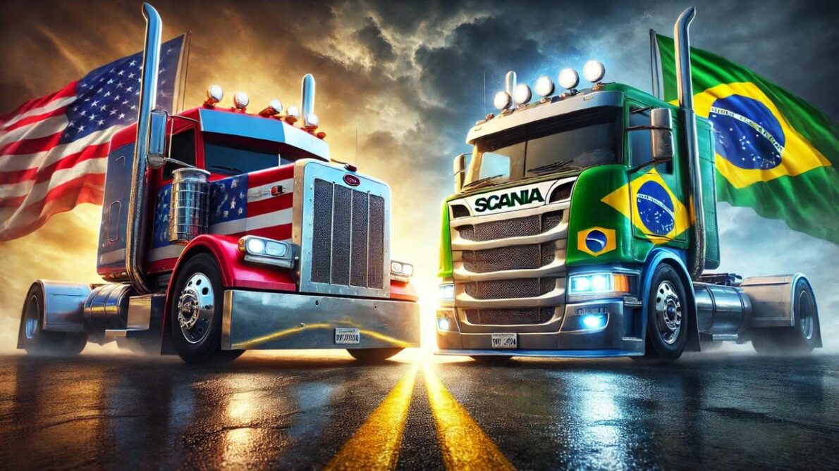 Por que nos EUA é mais comum caminhão bicudo e no BRASIL caminhão cara chata? Caminhão bicudo x cara chata