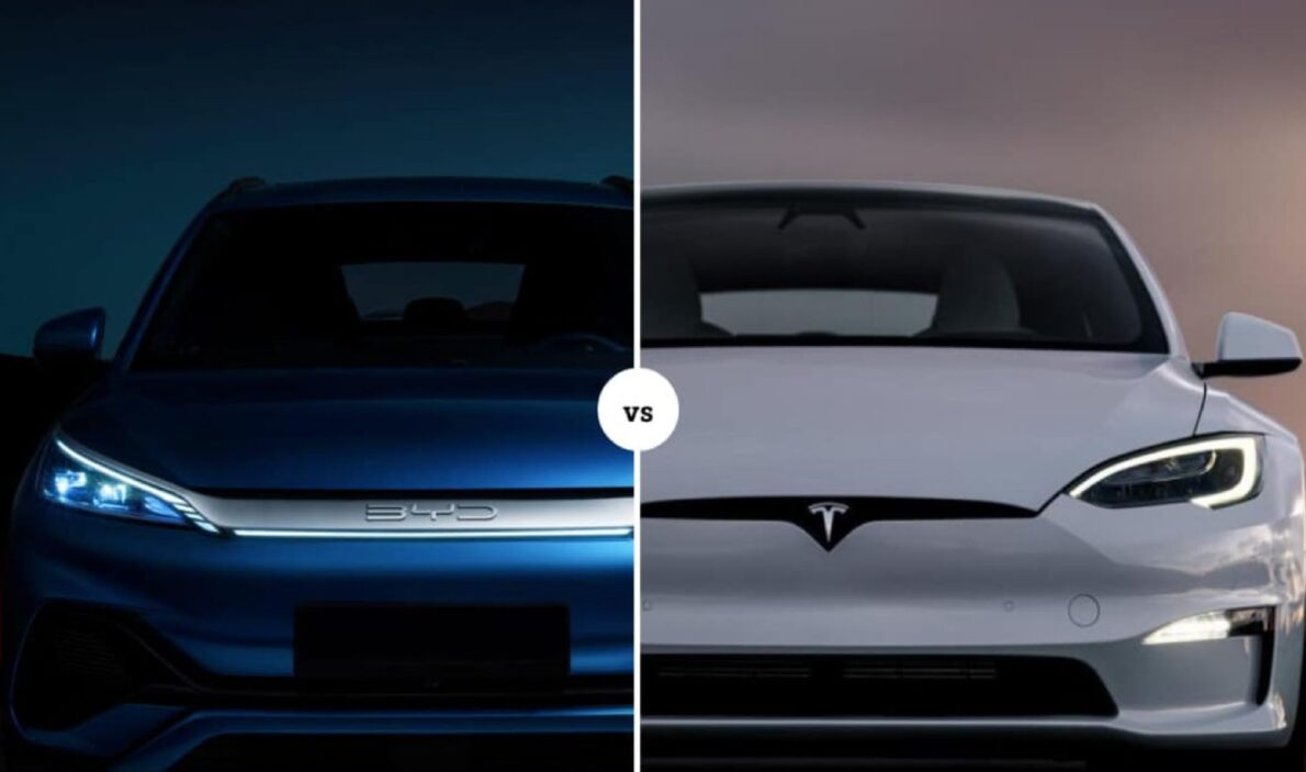 BYD, Tesla, veículos