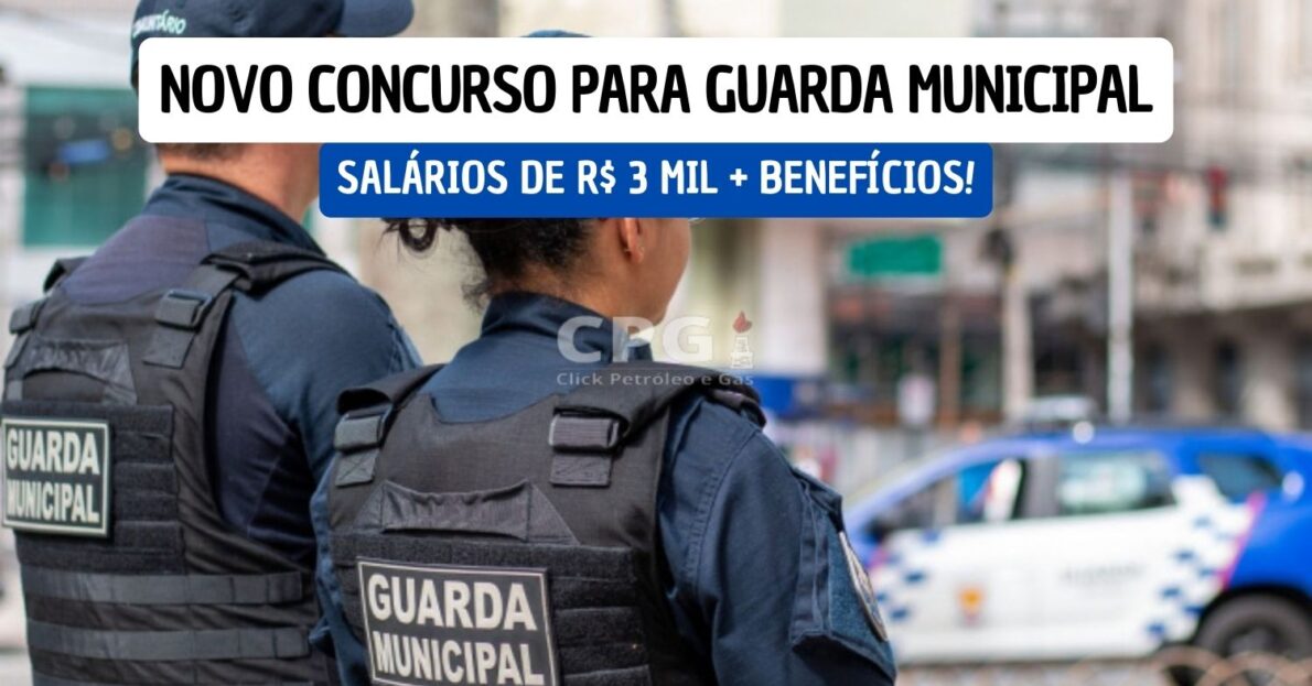 Vagas imediatas estão abertas em novo concurso para Guarda Municipal com salários de R$ 3 mil + benefícios!