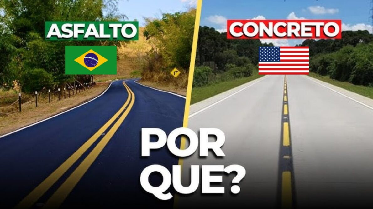 Confira as diferenças entre o asfalto e concreto, as vantagens e desvantagens de cada tipo de pavimentação e como elas impactam as ruas no Brasil