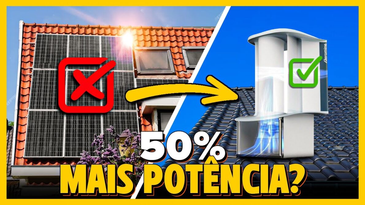 50% Mais eficiente que ENERGIA SOLAR? Aeromine: silenciosa turbina de telhado equivalente a 21 painéis solares pode revolucionar a indústria de energia renovável