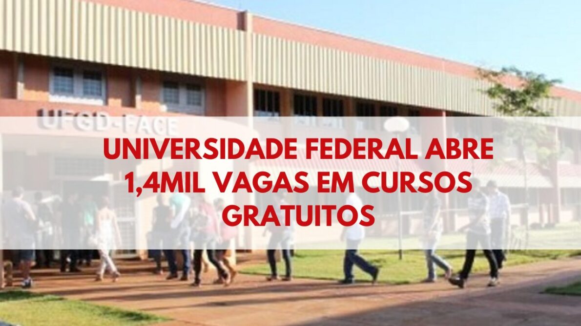 Universidade federal abre inscrições para 1.459 vagas em cursos gratuitos, ampliando acesso ao ensino de qualidade no Mato Grosso do Sul.