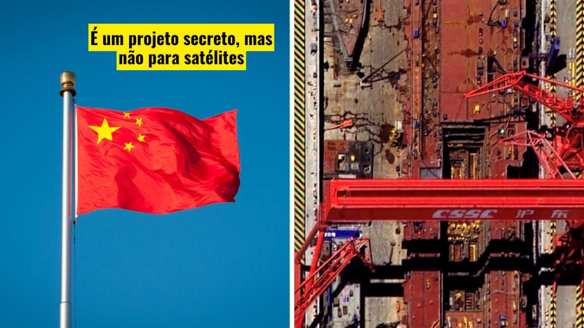 China está construindo o maior navio de assalto anfíbio do mundo, era para ser super secreto, mas os satélites não perdoam