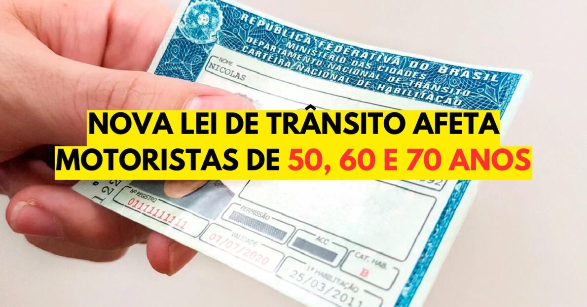 Fim de uma era! CNH nunca mais será a mesma Nova lei de trânsito afeta motoristas de 50, 60 e 70