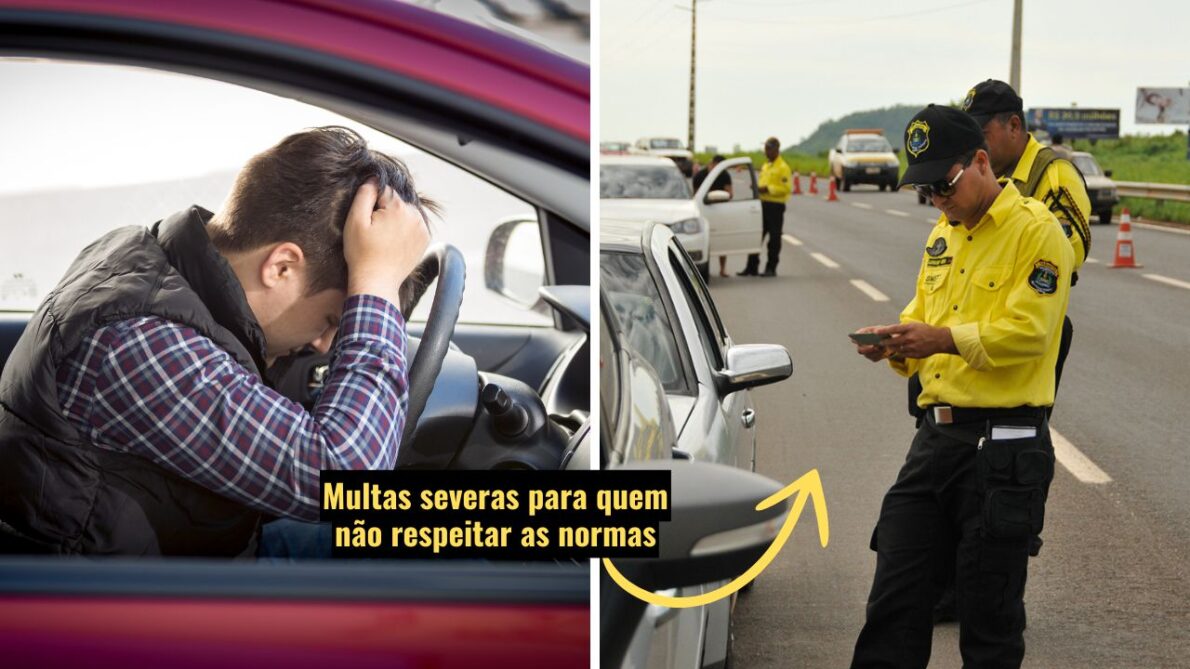 Nada de perdão: lei de trânsito chega com proibição e multa pesada aos motoristas que não cumprirem regra