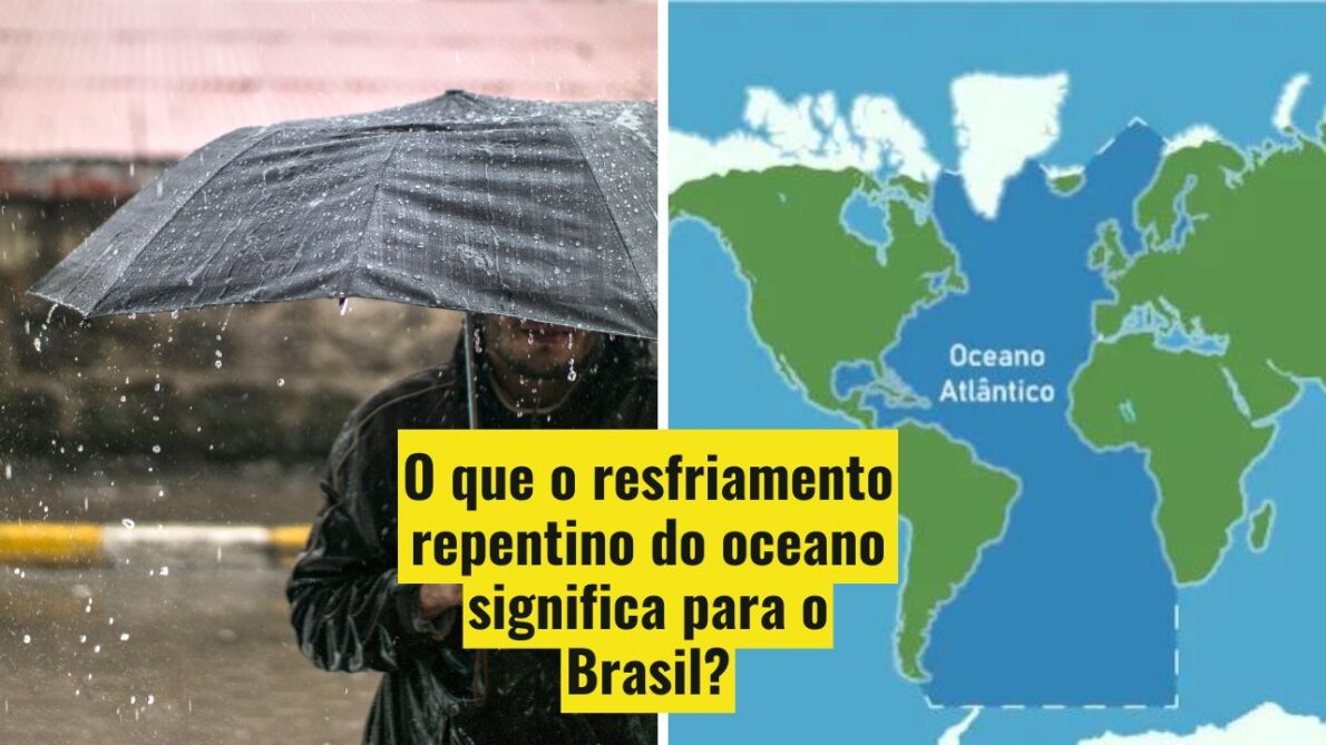 O resfriamento inesperado do oceano Atlântico equatorial pode trazer mudanças climáticas importantes para o Brasil, afetando tanto o regime de chuvas quanto a temporada de furacões