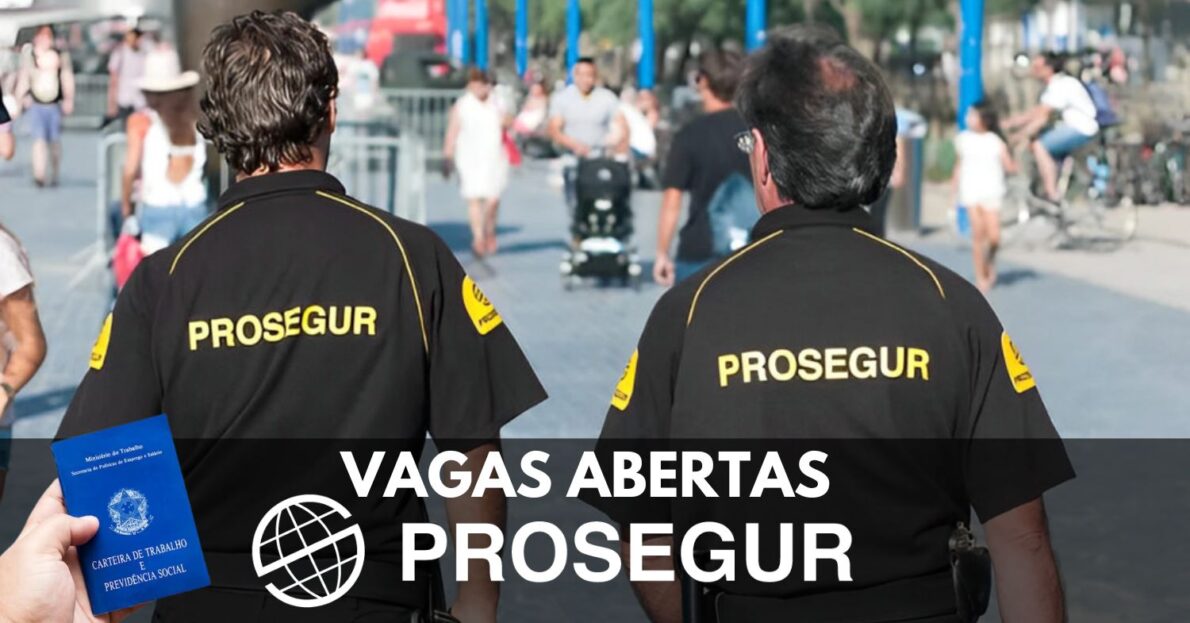 Prosegur está contratando candidatos com e sem experiência! Mais de 250 vagas de emprego disponíveis para vigilante, recepcionista, porteiro, auxiliar de serviços gerais e mais!