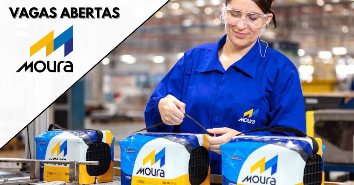 Rede Moura, a gigante do setor de baterias automotivas, abre processo seletivo com mais de 200 vagas de emprego com foco em candidatos com e sem experiência