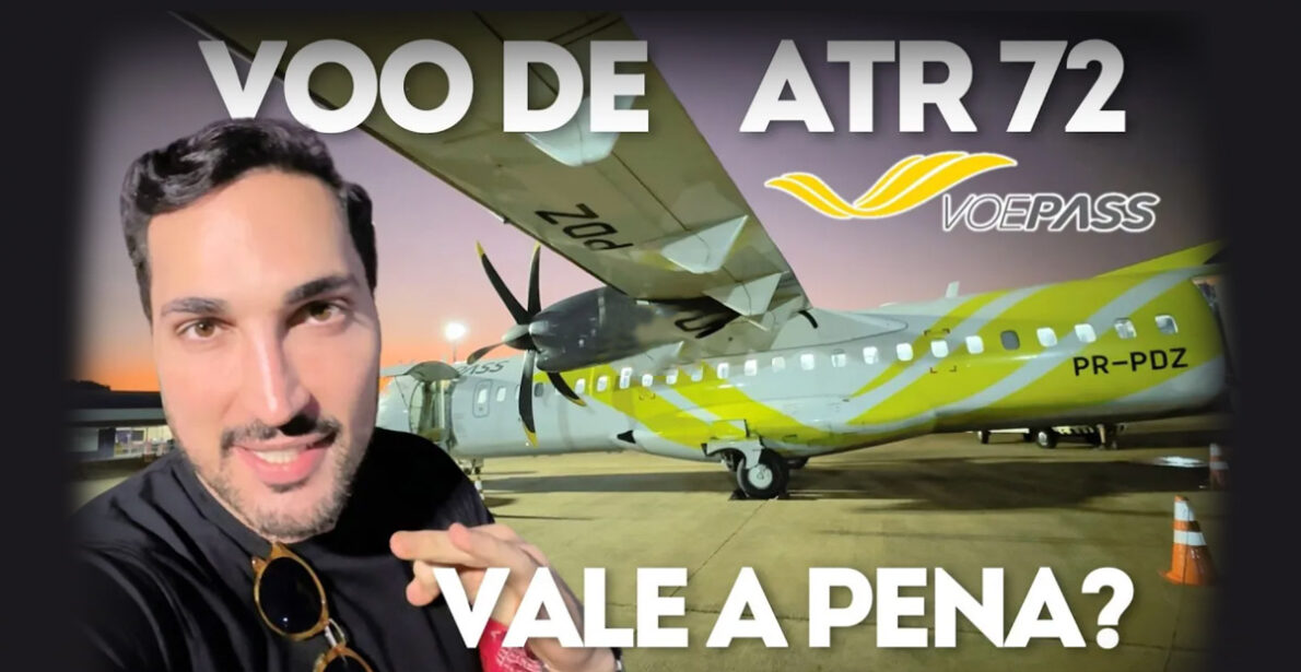 O PERIGO de voar no ATR 72 da VOEPASS - antiga PASSAREDO! Seguro ou perigoso? Youtuber falou sobre o tema 11 dias antes da queda da aeronave com 62 pessoas. (Imagem: reprodução)