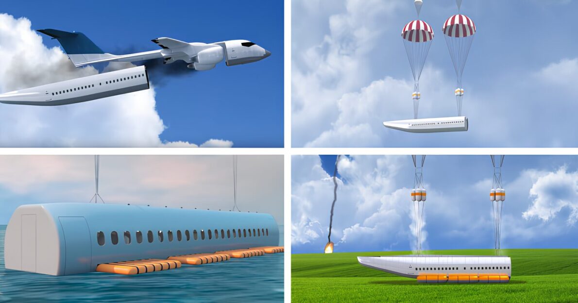 Revolução na aviação! Cabine destacável promete salvar vidas em quedas de avião - ejetável em qualquer situação, em terra ou mar!