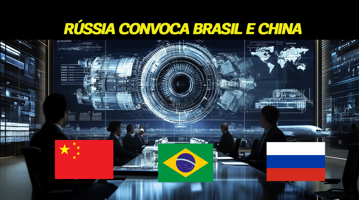 Rússia surpreende e propõe parceria tecnológica ao Brasil e China para dominar o mercado de motores de aviação.