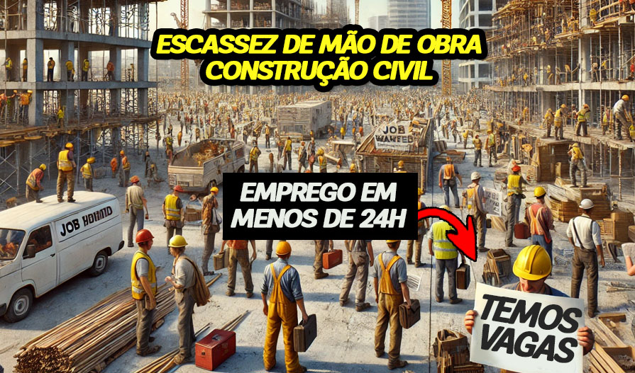 Construção civil sofre com escassez de mão de obra e tem cidade onde quem procura vaga no setor sai empregado em menos de 24 horas