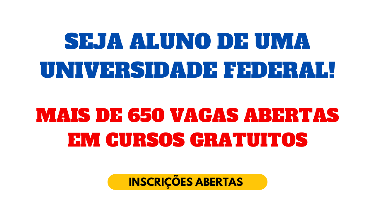 A Universidade Federal do Rio Grande (FURG) reabre inscrições para 680 vagas em cursos gratuitos de Graduação EAD para 2025.