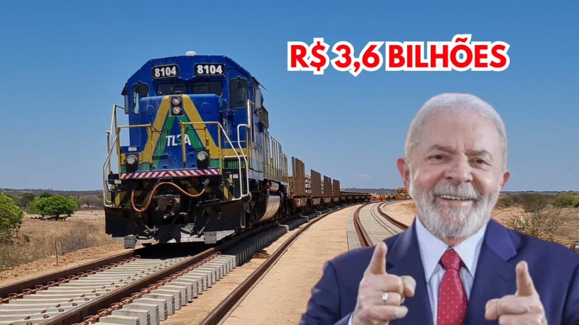 Governo anuncia R$ 3,6 bilhões para retomar a expansão da Ferrovia Transnordestina com o novo Fundo de Investimento em Infraestrutura Social.