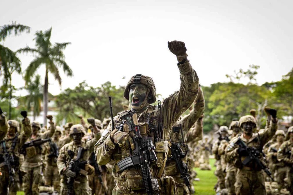 Treinamento do Exército reúne tropas brasileiras e americanas na região. (Imagem: Exército/Divulgação)