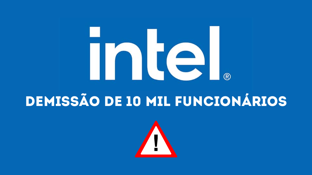 Intel planeja demissão de 10 mil funcionários para reduzir custos e enfrentar desafios financeiros em meio à crescente competição no mercado.