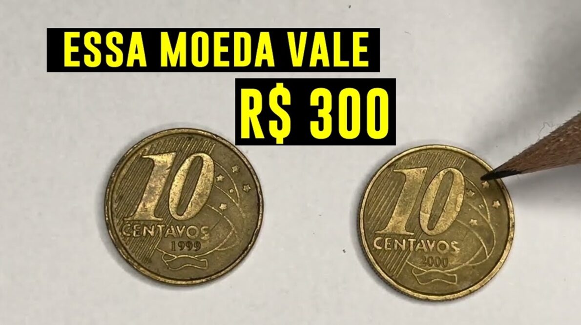 oeda antiga de 10 centavos pode valer mais de R$ 300