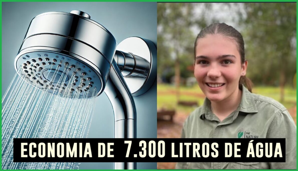 Incrível! Menina de 14 anos cria sistema que pode economizar 7.300 litros de água por ano apenas com o banho