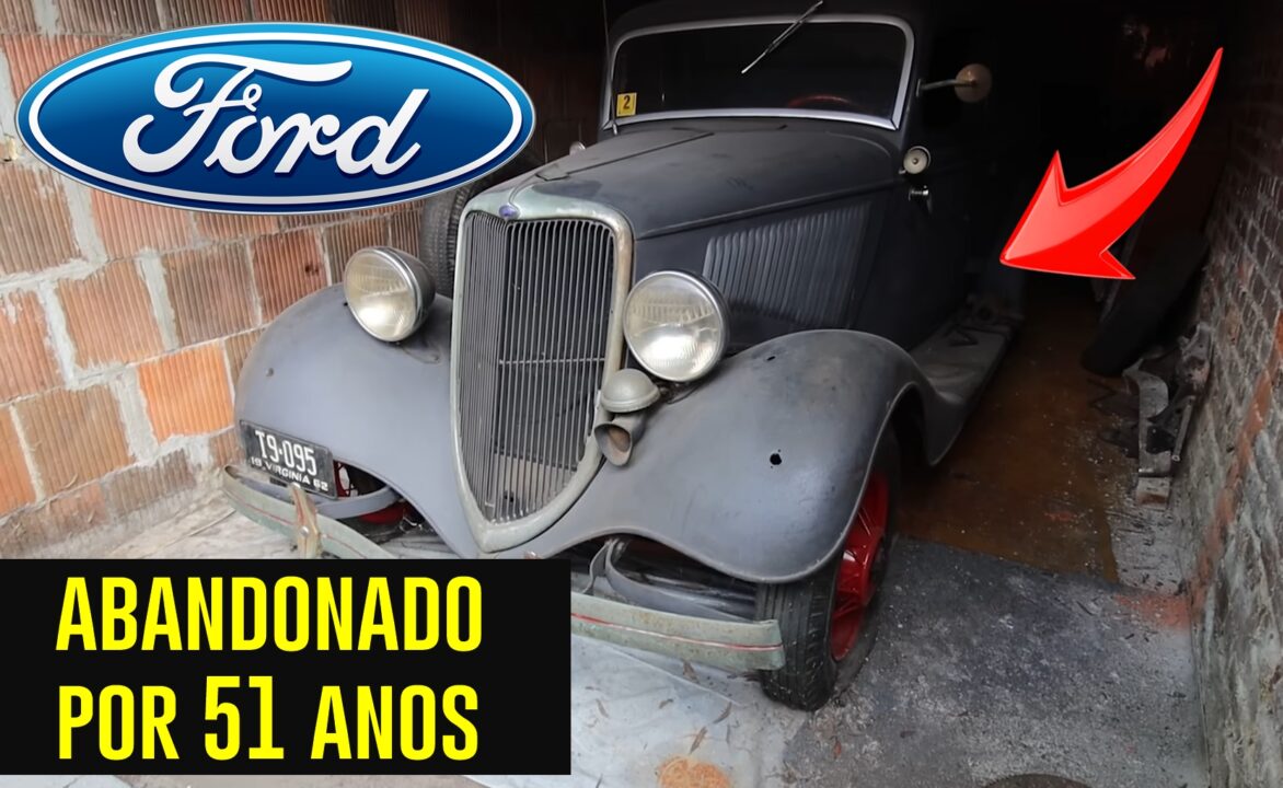 Homem revela Ford Sedan Delivery 1934 que ficou estacionado por 51 Anos - Uma cápsula do tempo rara