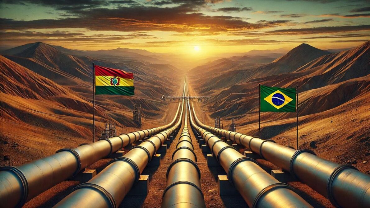 A petrolífera boliviana YPFB anuncia que o gás boliviano, antes exportado para a Argentina, agora terá o Brasil como novo destino