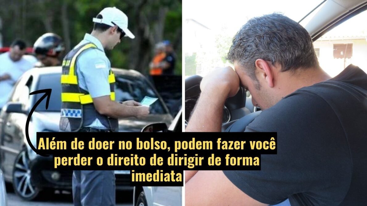 Agentes preparados para retirar: 5 leis de trânsito trazem suspensão da CNH a donos de carros e motos