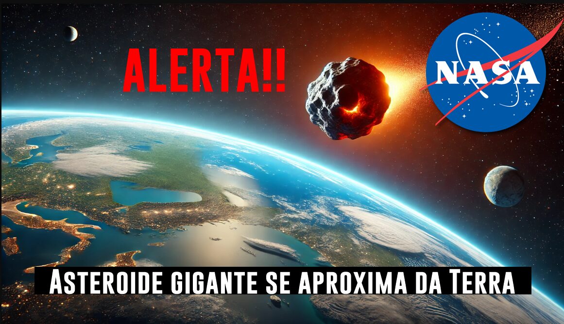 Atenção! Asteroide gigante do tamanho de um prédio de 60 andares se aproxima da Terra, trazendo possível risco, diz NASA