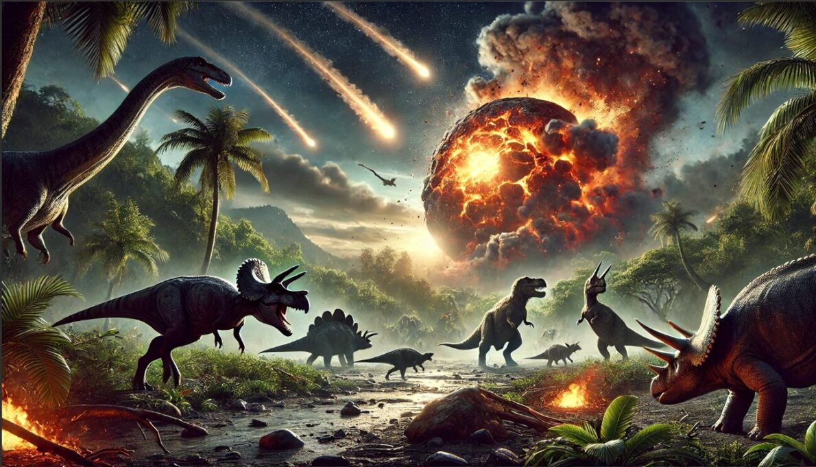 extinção dos Dinossauros!, asteroide