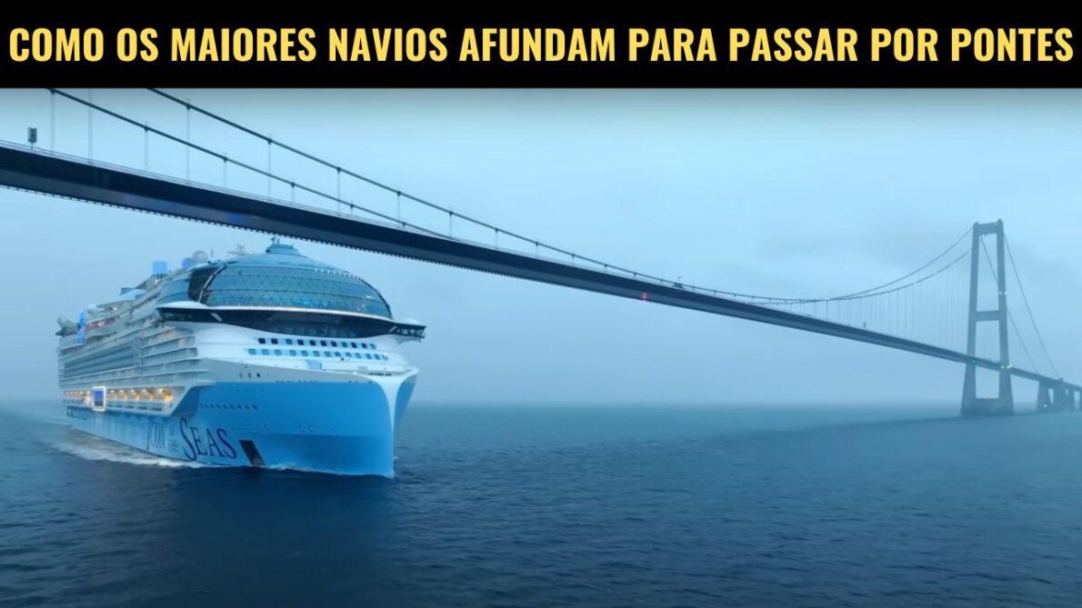 Como é que os maiores navios de cruzeiro do mundo conseguem passar por pontes sem bater? A verdade é que eles "afundam" de propósito!