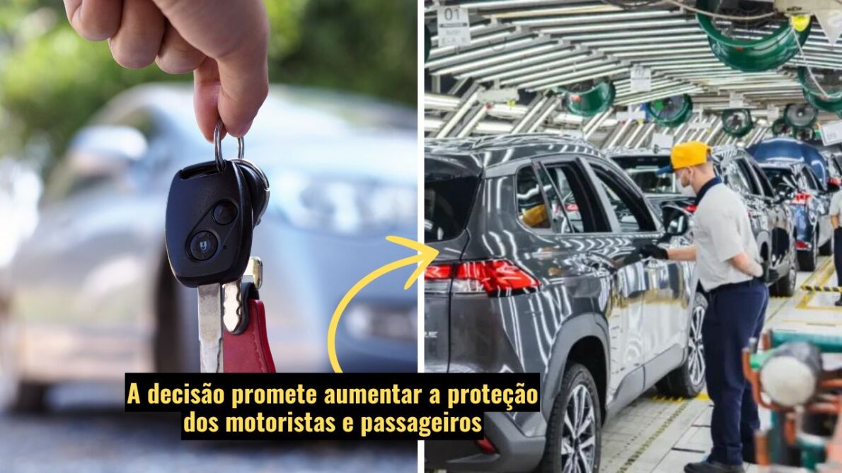 Entrou em vigor a nova lei que obriga todos os veículos 0 km a saírem de fábrica com uma série de novos itens de segurança