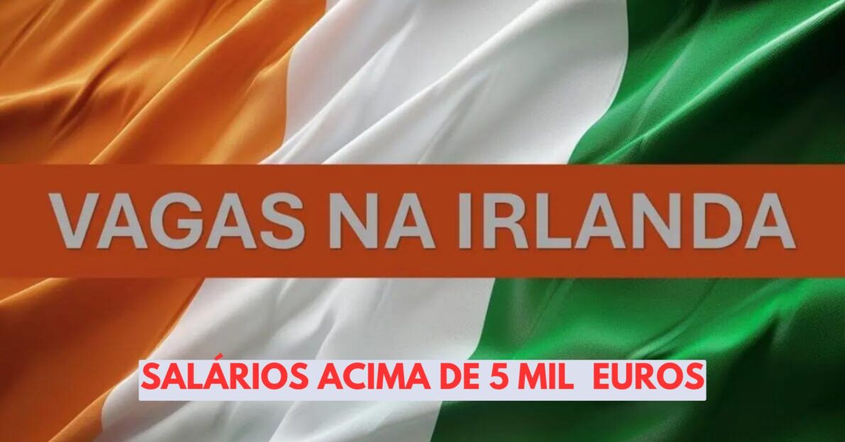 Escassez de profissionais na Irlanda País está contratando brasileiros para atuar em multinacionais renomadas recebendo até 5 mil euros por mês! 