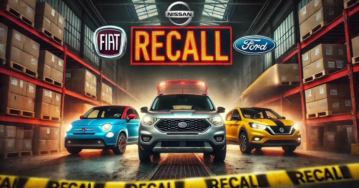 Fiat, Ford e Nissan iniciam recall imediato de carros populares por risco FATAL – Veja se o seu veículo está envolvido!