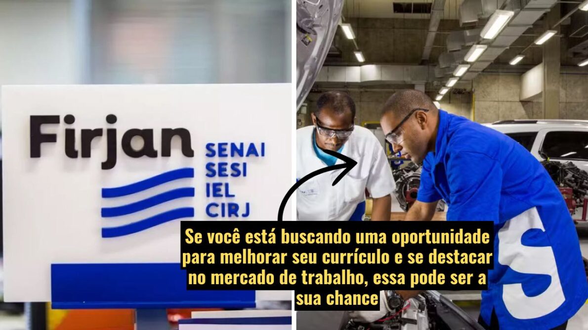 Firjan SENAI oferece vagas gratuitas em cursos de qualificação: Oportunidades em diversas áreas prometem capacitar jovens e adultos para o mercado de trabalho