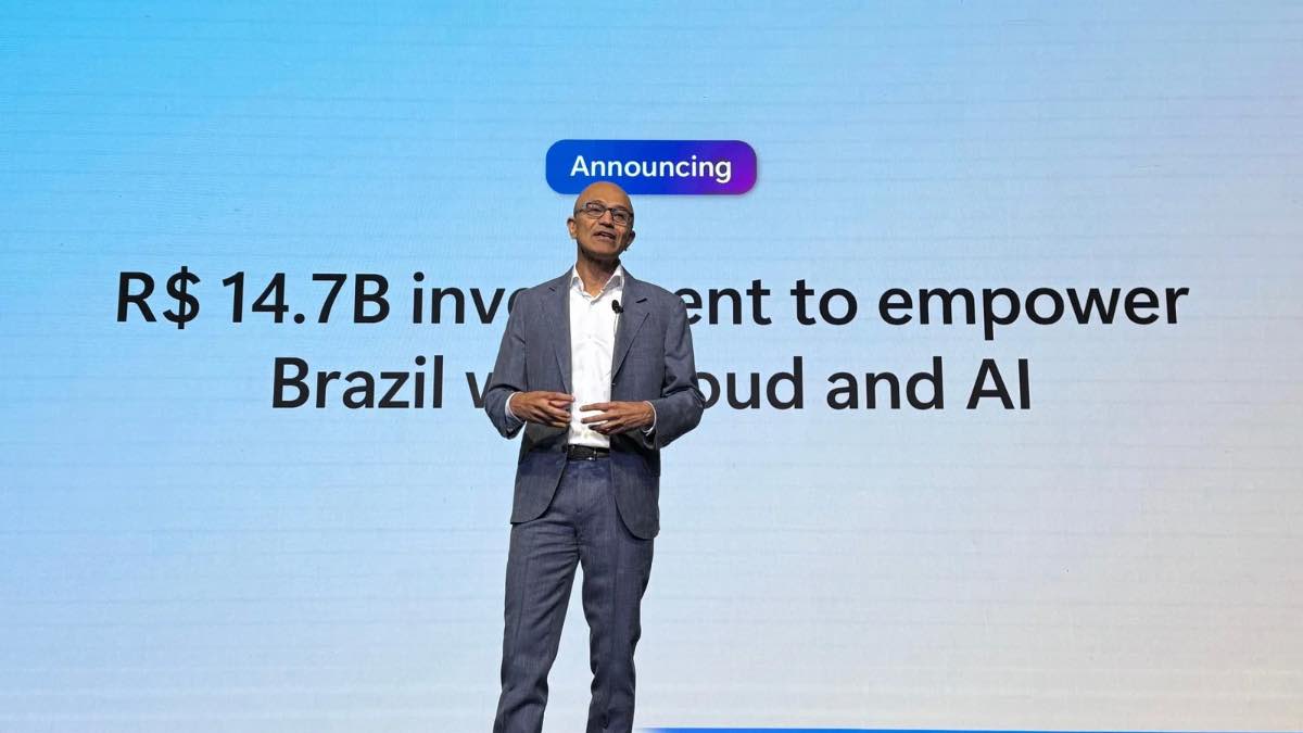 Microsoft surpreende ao anunciar investimento recorde de R$ 14,7 bilhões no Brasil com foco em IA e infraestrutura em nuvem