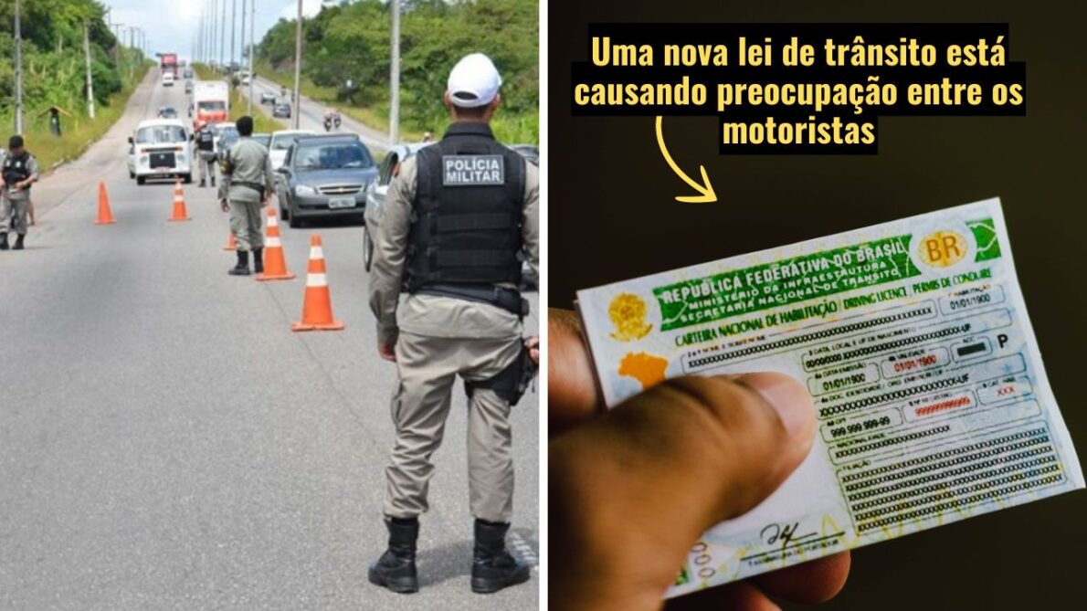 Nova lei de trânsito: Multa pesada e suspensão da CNH por 1 ano faz motoristas perderem o sono