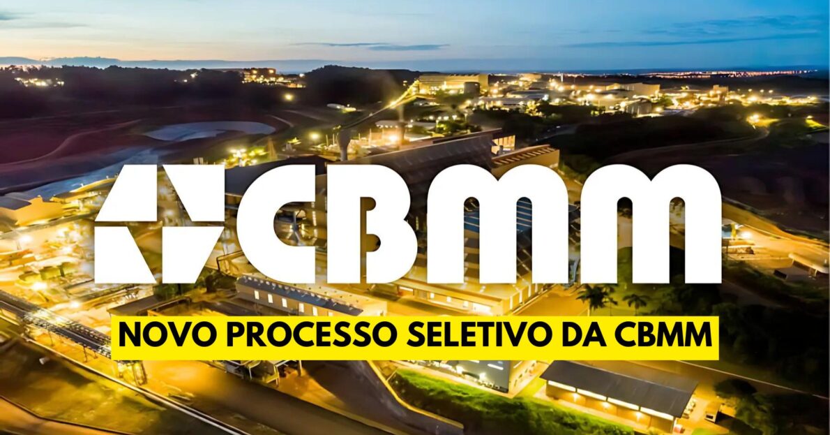 Líder mundial em produção de nióbio -  CBMM abre processo seletivo com vagas nas áreas de manutenção, engenharias, produção, metalurgia, administrativo e PcD